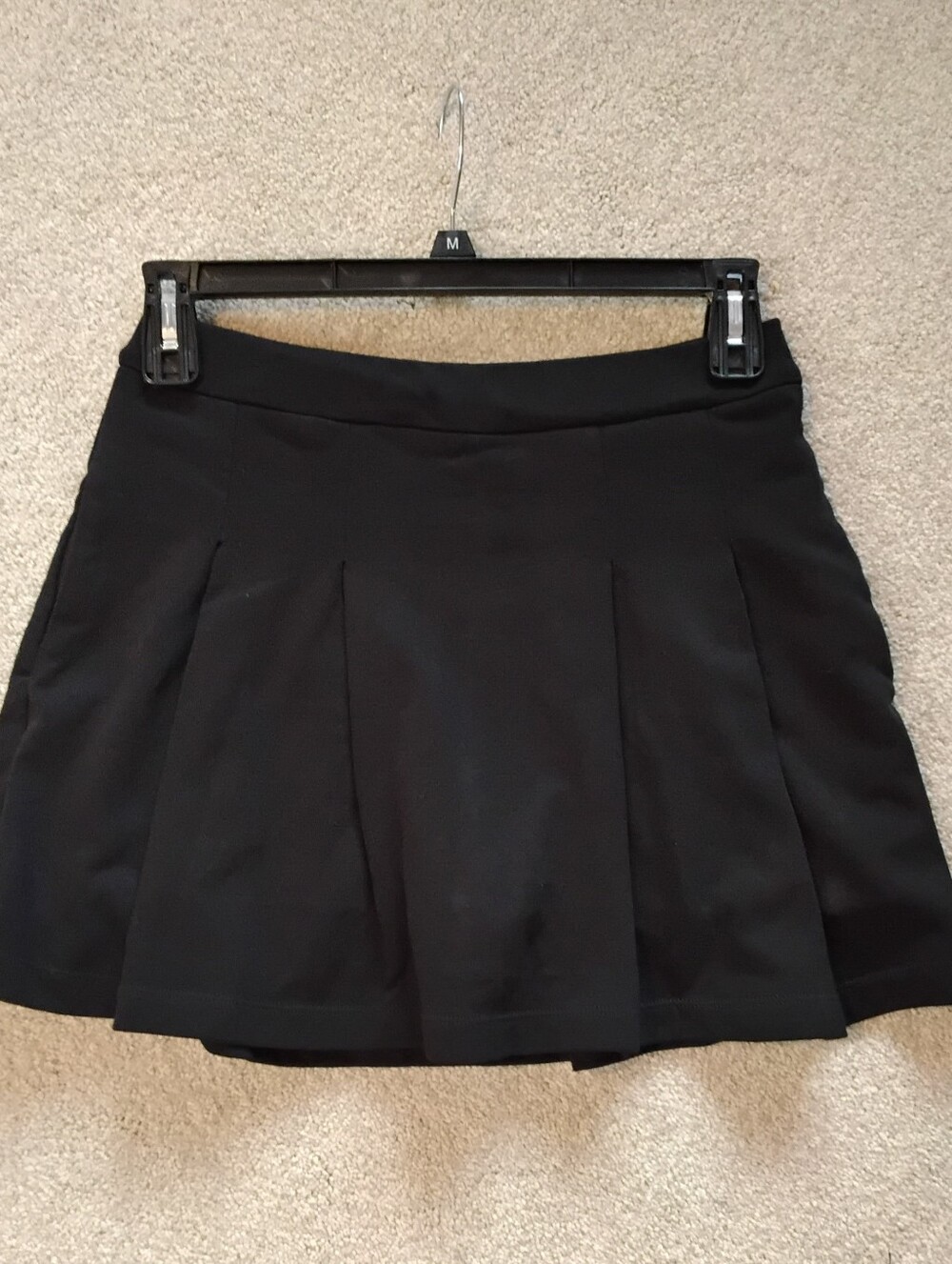 Express Pleated Mini Skort, Black, Small
